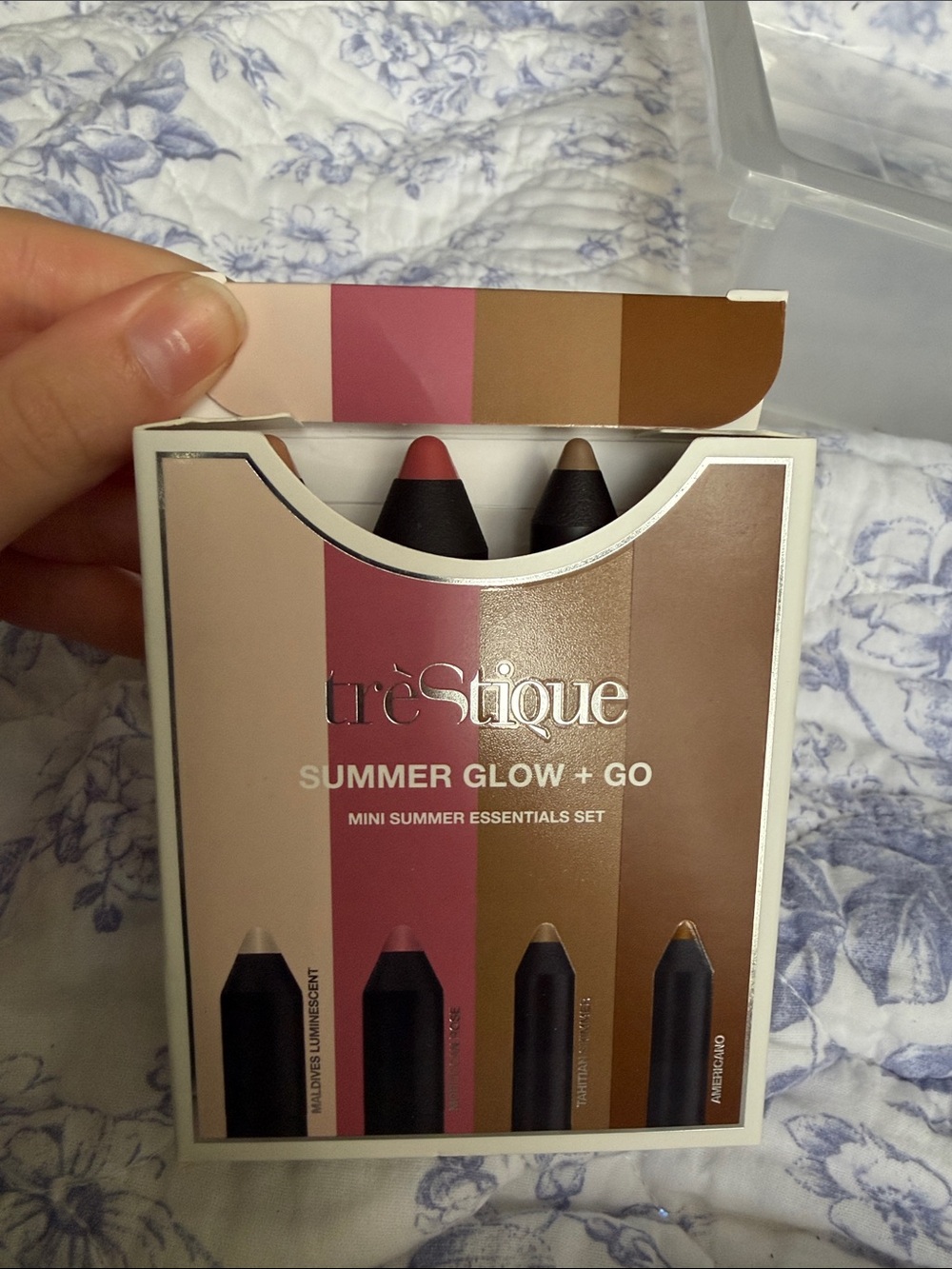 trèStiQue Summer Glow + Go Mini Essentials Set - Pink & Brown Shades